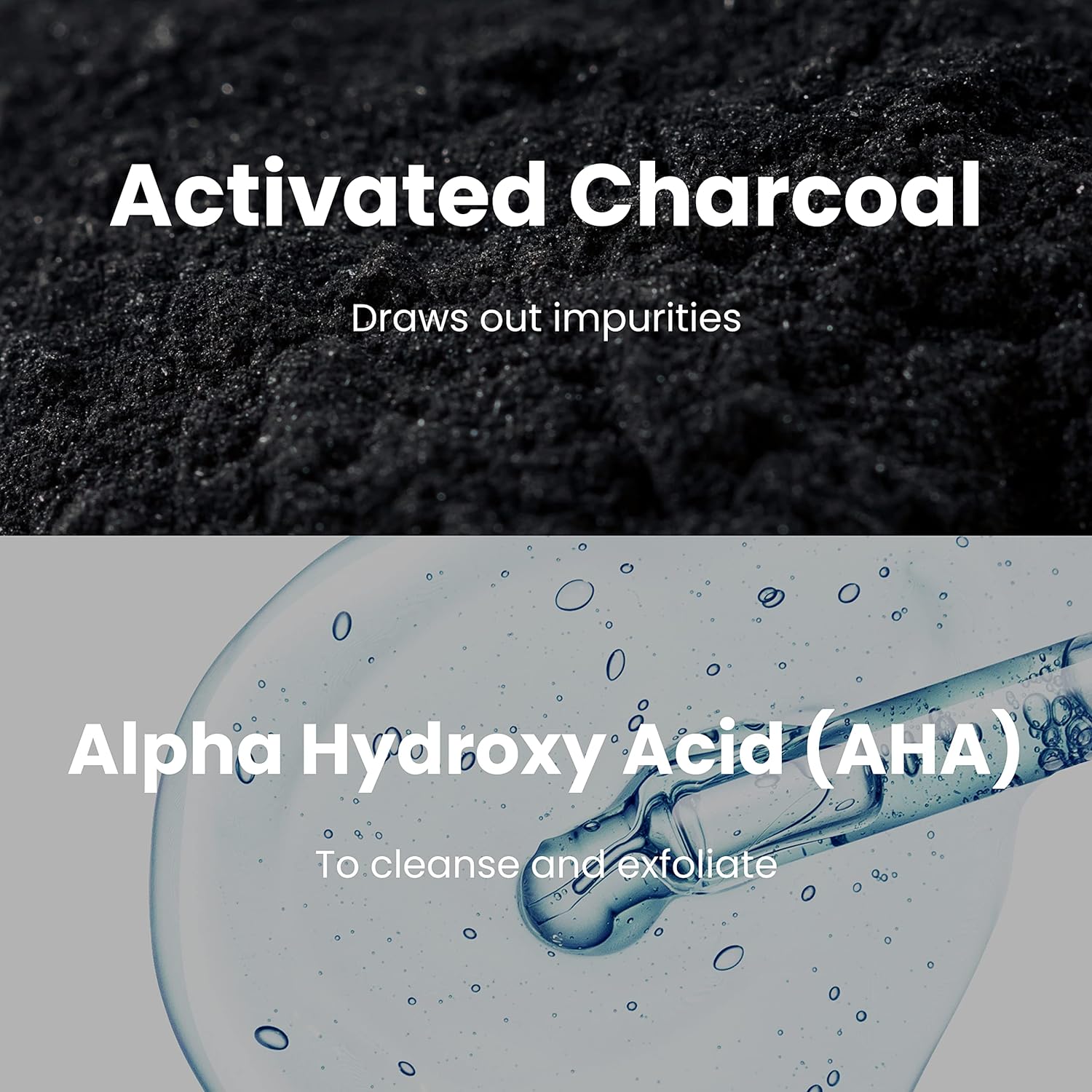 BLAQ Activated Charcoal Face Wipes - Dual Sided Charcoal Facial Cleansing Wipes - Makeup Remover Wipes, Exfoliating AHA Face Wipes, Pore Cleansing Acne Face Wipe - Travel Size Face Wash Cloth - 25 pcs - Image 5